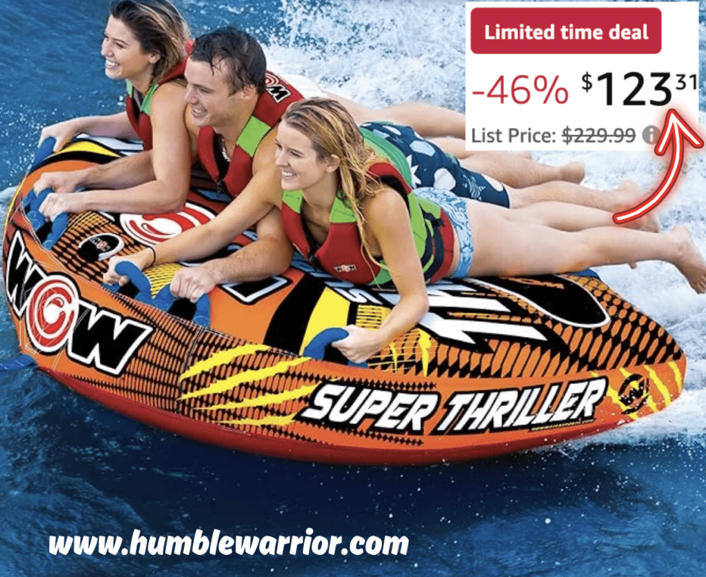 Wow Sports Super Thriller Inflatable & Towable Deck Tube!